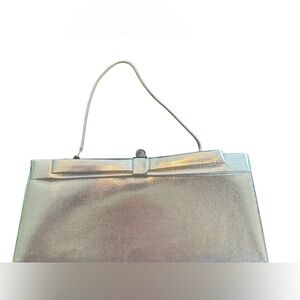 Vintage Elegant Silver Handbag clutch with Chain